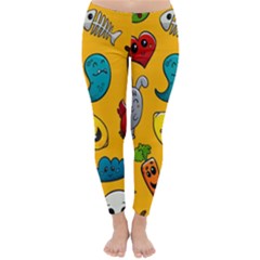 Graffiti Characters Seamless Ornament Classic Winter Leggings by Bedest