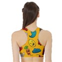 Graffiti Characters Seamless Ornament Sports Bra with Border View2