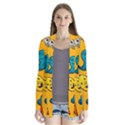 Graffiti Characters Seamless Ornament Drape Collar Cardigan View1