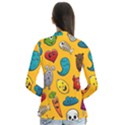 Graffiti Characters Seamless Ornament Drape Collar Cardigan View2