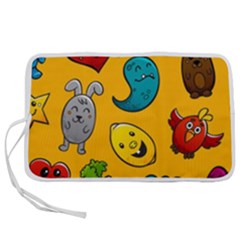 Graffiti Characters Seamless Ornament Pen Storage Case (m)