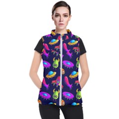 Space Pattern Women s Puffer Vest