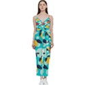 Pop Art Style Citrus Seamless Pattern V-Neck Camisole Jumpsuit View1