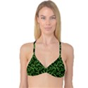 Snakes Seamless Pattern Reversible Tri Bikini Top View1