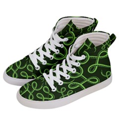 Snakes Seamless Pattern Women s Hi-top Skate Sneakers by Bedest