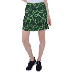 Snakes Seamless Pattern Tennis Skirt by Bedest