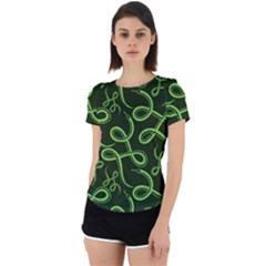 Snakes Seamless Pattern Back Cut Out Sport T-shirt by Bedest