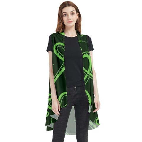 Snakes Seamless Pattern Sleeveless Chiffon Waistcoat Shirt by Bedest