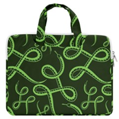 Snakes Seamless Pattern Macbook Pro 13  Double Pocket Laptop Bag