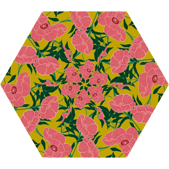 Pink Flower Seamless Pattern Mini Folding Umbrellas