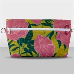 Pink Flower Seamless Pattern Handbag Organizer by Bedest