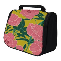 Pink Flower Seamless Pattern Full Print Travel Pouch (small)