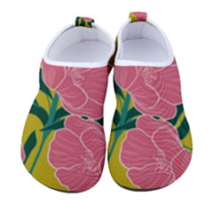 Pink Flower Seamless Pattern Men s Sock-style Water Shoes