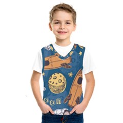 Missile Pattern Kids  Basketball Tank Top by Bedest