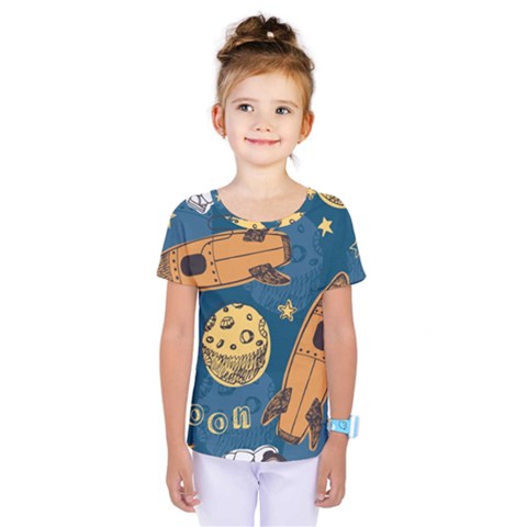 Missile Pattern Kids  One Piece T-shirt by Bedest