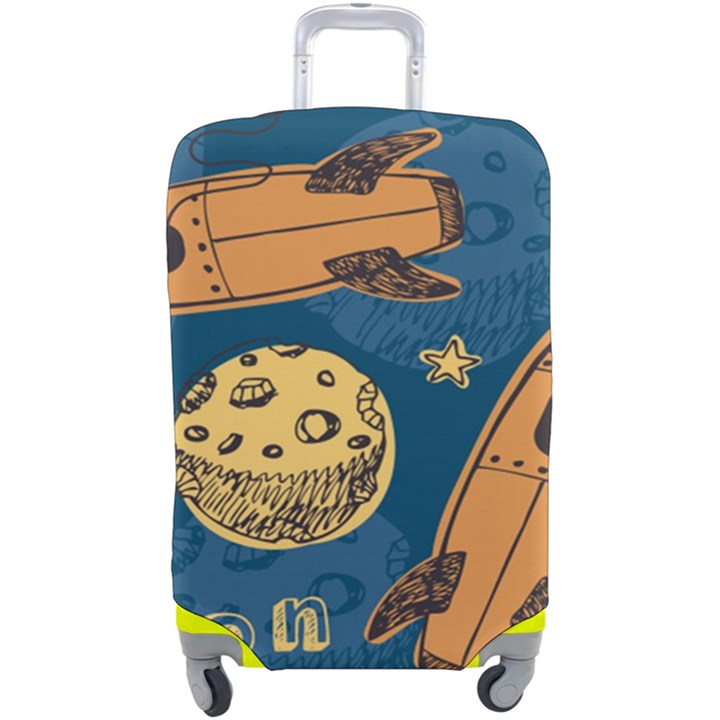 Missile Pattern Luggage Cover (Large)