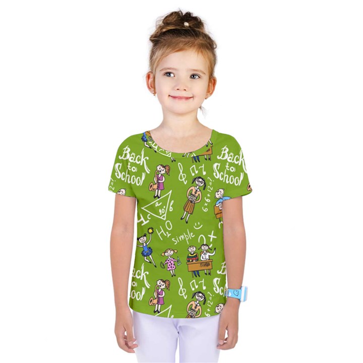 Seamless Pattern With Kids Kids  One Piece T-Shirt