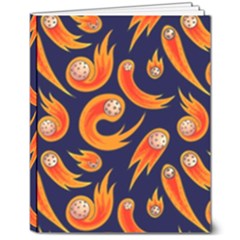 Space Patterns Pattern 8  X 10  Hardcover Notebook by Bedest