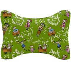 Seamless Pattern With Kids Seat Head Rest Cushion by Bedest