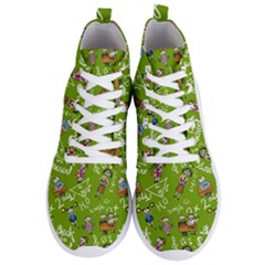 Seamless Pattern With Kids Men s Lightweight High Top Sneakers by Bedest