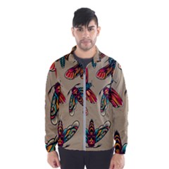 Tattoos Colorful Seamless Pattern Men s Windbreaker by Bedest