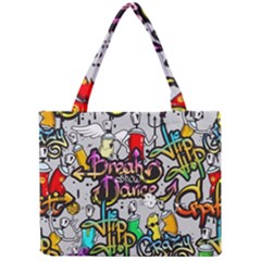 Hip Hop Background Mini Tote Bag by Bedest