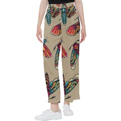 Tattoos Colorful Seamless Pattern Women s Pants 