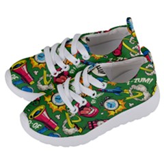 Pop Art Colorful Seamless Pattern Kids  Lightweight Sports Shoes by Bedest