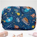 Seamless Pattern Vector Submarine With Sea Animals Cartoon Make Up Pouch (Small) View1