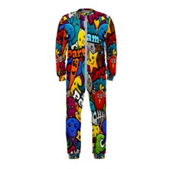 Graffiti Characters Seamless Pattern Onepiece Jumpsuit (kids) by Bedest