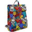 Graffiti Characters Seamless Pattern Flap Top Backpack View2