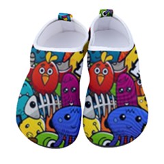 Graffiti Characters Seamless Pattern Men s Sock-style Water Shoes