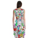 Graffity Characters Seamless Pattern Art Sleeveless Chiffon Dress   View2