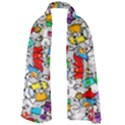 Graffity Characters Seamless Pattern Art Lightweight Scarf  View1