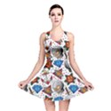 Full Color Flash Tattoo Patterns Reversible Skater Dress View1