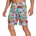 Graffity Characters Seamless Pattern Art Men s Beach Shorts View2