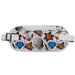 Full Color Flash Tattoo Patterns Rounded Waist Pouch by Bedest