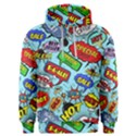 Comic Bubbles Seamless Pattern Men s Overhead Hoodie View1