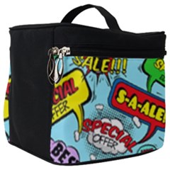 Comic Bubbles Seamless Pattern Make Up Travel Bag (big) by Bedest