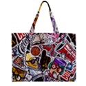 Vintage College Colorful Seamless Pattern Zipper Mini Tote Bag View2