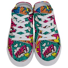 Comic Colorful Seamless Pattern Half Slippers by Bedest