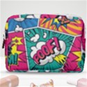 Comic Colorful Seamless Pattern Make Up Pouch (Medium) View1