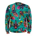 Vintage Colorful Insects Seamless Pattern Men s Sweatshirt View1