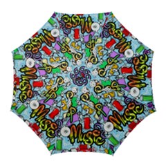 Graffiti Characters Seamless Patterns Golf Umbrellas by Bedest