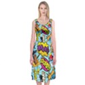 Comic Elements Colorful Seamless Pattern Midi Sleeveless Dress View1