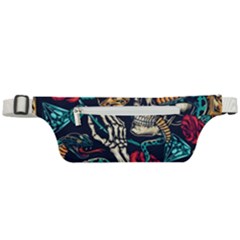 Vintage Art Tattoos Colorful Seamless Pattern Active Waist Bag