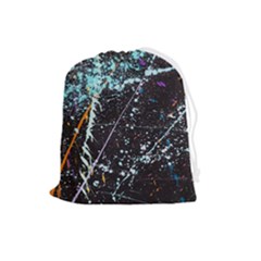 Abstract Colorful Texture Drawstring Pouch (large) by Bedest