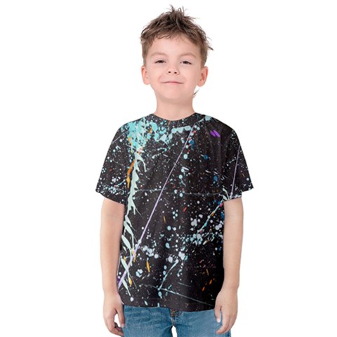 Abstract Colorful Texture Kids  Cotton T-shirt by Bedest