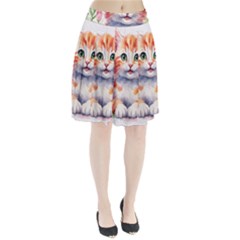 Kitty Watercolour Pleated Skirt