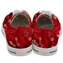 Four Red Butterflies With Flower Illustration Butterfly Flowers Women s Low Top Canvas Sneakers View4